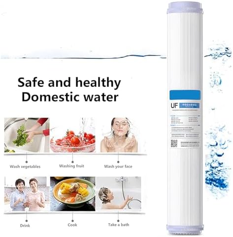 20''X 2.5''Ultrafiltration UF Filter, Hollow fiber ultrafiltration membrane 0.01 micron filtration, Flat Mouth Universal Water Filter Elements(4pcs) - Image 4