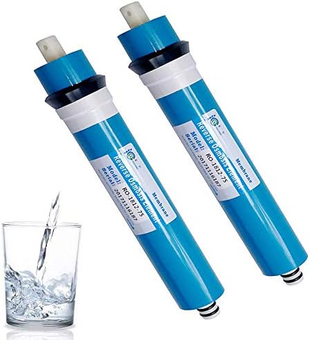 HUINING 2PCS 75GPD membrane Reverse Osmosis Membrane Residential RO Membrane Water Filter Cartrige Replacement for Home Drinking Water Filtration System Household by HUINING