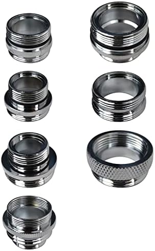 7pcs Faucet Adapter Kit With Male Junior Adapter Female 3/4”-27T by Vicue