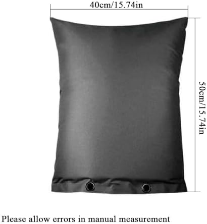 Industrial 600D Winter Sprinkler Valve Cover, Upgraded Backflow Preventer Aluminum Foil Insulation Sleeve for Outside Well Pump Freeze Protection (Black) - Image 2