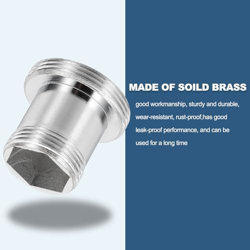 uxcell Faucet Aerator Adapter, M16 Male to M22 Male Brass Faucet Adapter with Washer for Kitchen Bathroom Sink Water Filter Kit Connection, 20mm Length - Image 4