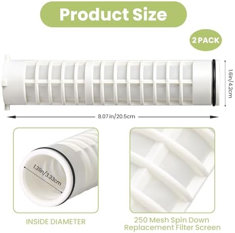 1-1/2" 250 Mesh Spin Down Sediment Replacement Filter Screen - Image 2