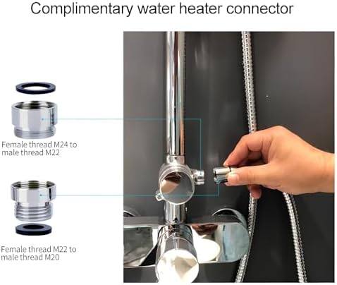 Water Flosser for Family Use 3 Jet Tips & 3 Toothbrush for Faucet & Shower, Oral Irrigator Non-Electric Safety , Dental Oral Care Tooth Cleaning - Image 4