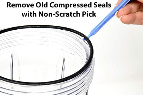 HHRING Fits GXWH40L, GNWH38S, GXWH30C, GXWH35F, GNWH38F (6 Pack) with Dow Molykote 111 O-Ring Lubricant and Scratch Free O-Ring Pick Tool - Image 4