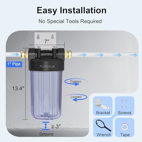 PWT10 Whole House Water Filter Housing, Fits 10” x 4.5” Big Filters - Image 5