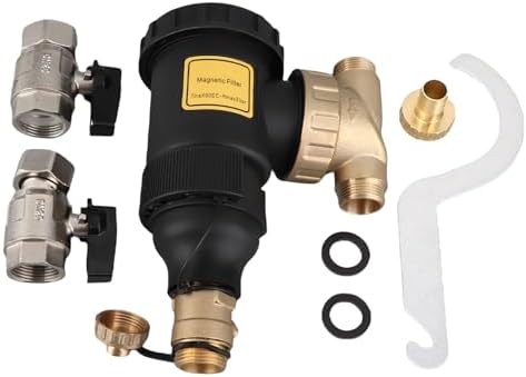 Magnetic Boiler Filter Efficient Filtration Wall Mounted Brass Heating Filter 3/4 Inch Connector by YUKOFE