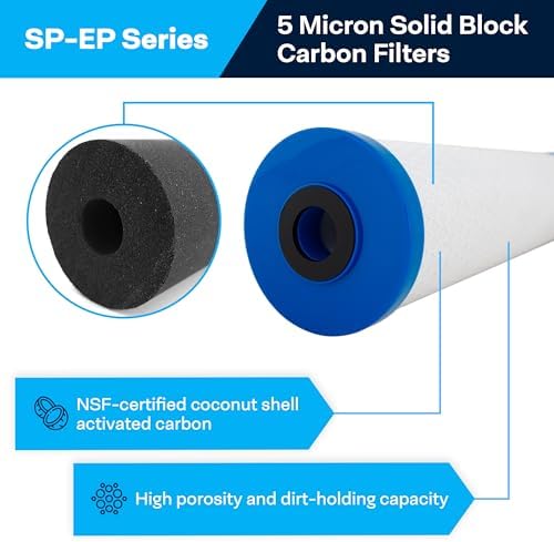 SpiroPure SP-EP-20BB Carbon Water Filter EP-20BB 155583-43 CB-45-2005 (4PK) - Image 2