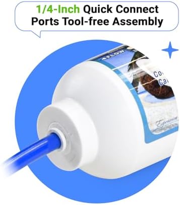 PureT Inline GAC Post-Carbon Filter, 12"x2.5", 1/4" EZ Connect - Image 2