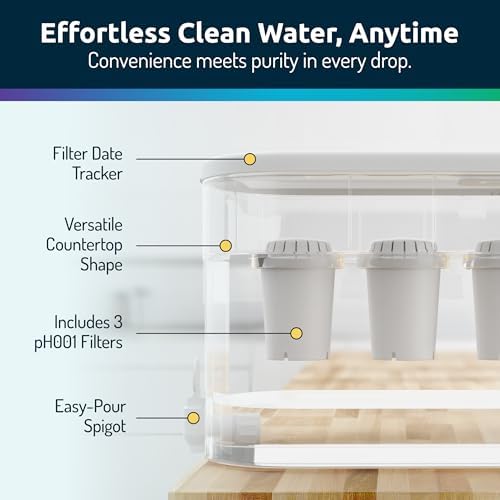 Invigorated Water Alkaline Water Filter Dispenser, 53-Cup Large Capacity - Image 4