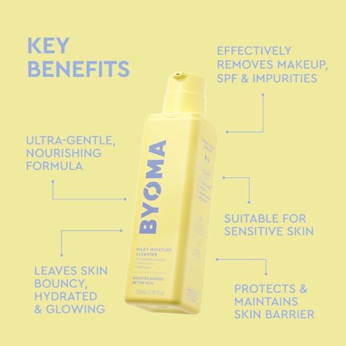 BYOMA Milky Moisture Cleanser, Ultra Soothing Facial Cleanser (175ml) - Image 4