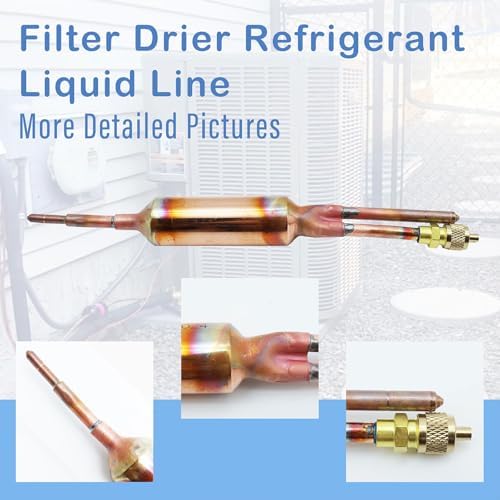 3 PCS Filter Drier Refrigerant Liquid Line with Charging Valve,25GR 1/4 X 1/4 - Image 4