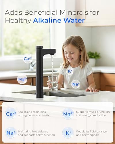 Waterdrop X16 Reverse Osmosis System Alkaline Mineral 1600 GPD Black Faucet - Image 6