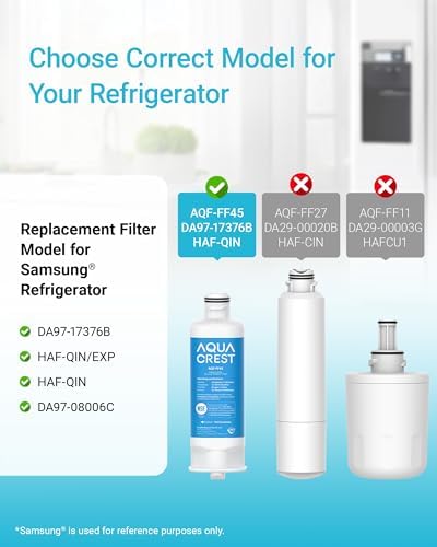 AQUA CREST Water Filter, Replacement for Samsung® DA97-17376B, 4 Pack - Image 2
