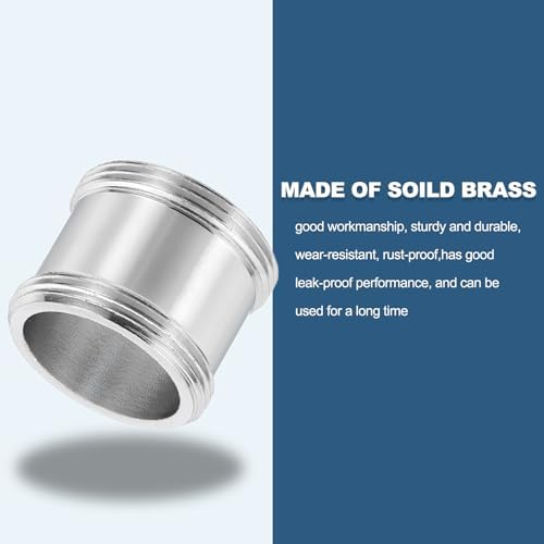 uxcell Faucet Aerator Adapter,M22 Male to M22 Male Brass Faucet Adapter - Image 4