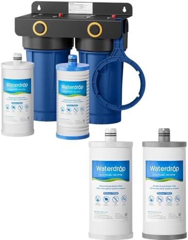 Waterdrop WHF2E-PC Whole House Water Filter System, 4-Stage Filtration with EF10FC, Bundle by Waterdrop