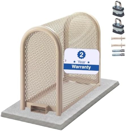 Premium Backflow Preventer Security Cage with Locks and Anchors, Medium by GuardianEnclosures