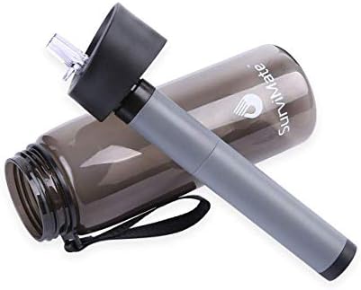 SurviMate Black Filtered Water Bottle and Replacement Filter - Image 7