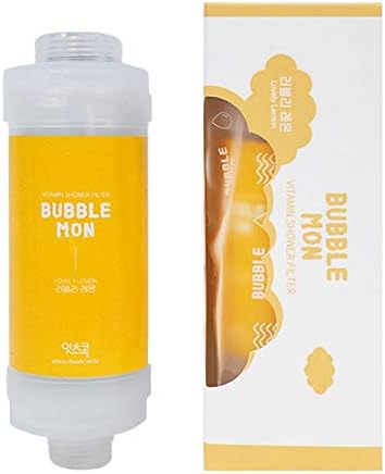[Compatible for any shower head] Vitamin C Shower Filter,Hard Water Softener,Chlorine Free, Remove Contaminants,Skin Moisturizing,AromaTherapy,Easy Installation,Healthy Skin & Hair,Made in Korea by BUBBLEMON