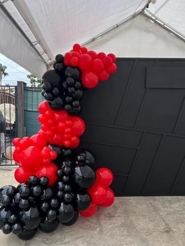 Red and Black Balloon Arch Kit，129Pcs Black and Red Balloons - Image 7