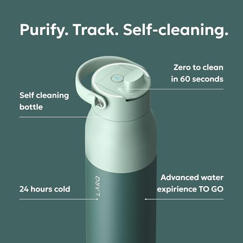 LARQ PureVis 2 Smart UV-C Self-Cleaning Insulated Water Bottle Filter Straw - Image 3