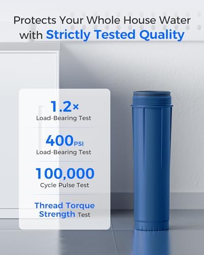 Waterdrop WHF3E 3-Stage Whole House Water Filter System with Extra 3-Pack EF20SKH Whole House Water Filter, Bundle - Image 7
