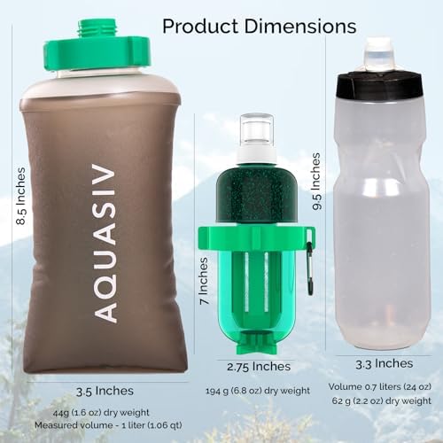 Gravity Water Filter Kit - HFM Carbon & Pre Filter, Portable Squeeze Pouch - Reliable Camping & Hiking - Image 5