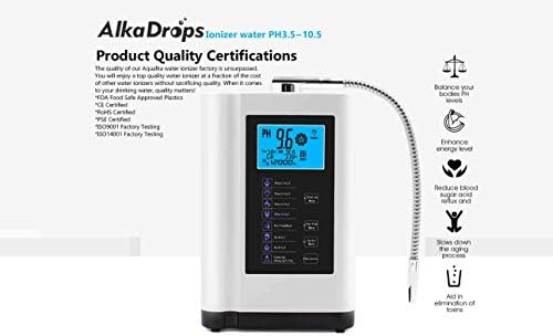 Water Ionizer, Water Purifier Machine PH 3.5-10.5 Alkaline Acid Water Machine,Up to -500mV ORP, 8000 Liters Per Filter,7 Water Settings,Auto-Cleaning,Intelligent Voice - Image 2