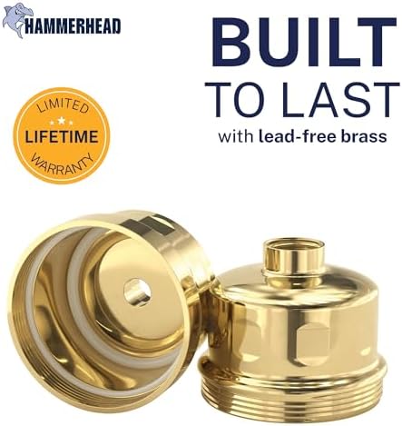 Hammerhead Metal Shower Head Filter, KDF-55 Removes Chlorine & Chemicals - Image 4