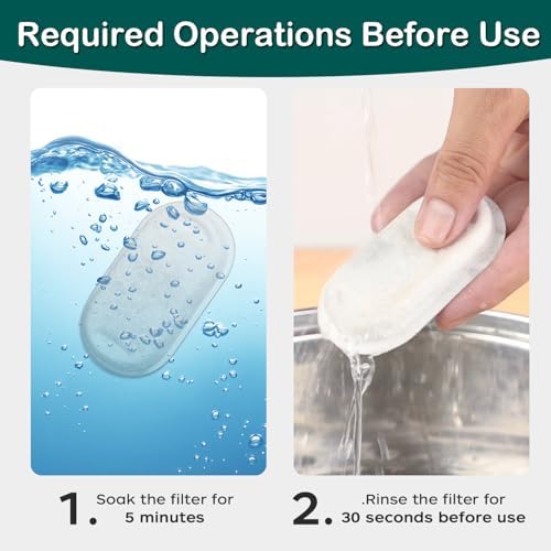 Cat Water Fountain Filter 24Pcs Fit 101oz/3L Stainless Steel Pet Fountain - Image 5