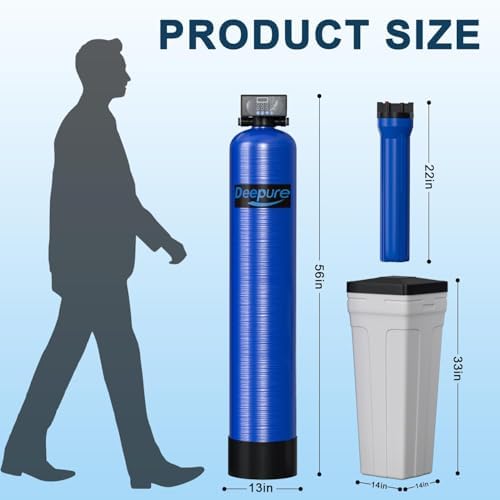 48,000 Grain Whole House Water Softener with Digital Metered Control, Softens Hard Water for 3-4 Bathrooms, City & Well Water - Image 2