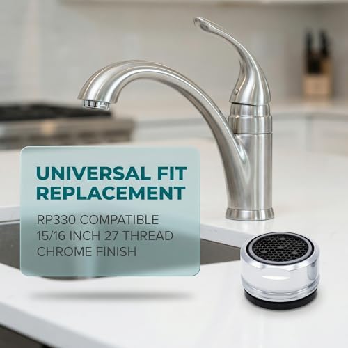 2-Pack RP330 Faucet Aerator with Removal Wrench, 2.2 GPM, Chrome - Image 4