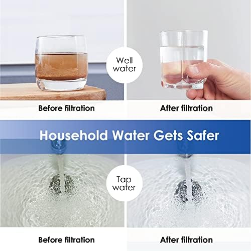 Waterdrop WD-WHF21-FG 2-Stage Iron Reducing Whole House Filter System with WD-RPFK Spin Down Sediment Filter and Iron Reducing Carbon Filter, Bundle - Image 5