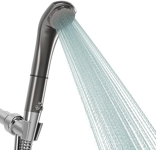 Purebble II Japanese Microbubble Shower Head | Made in Japan | Deep Cleansing, Water-Saving, High-Pressure Spa Experience | Eco-Friendly, Easy Installation (Titanium Black) by PurebbleMicrobubbleShowerHead