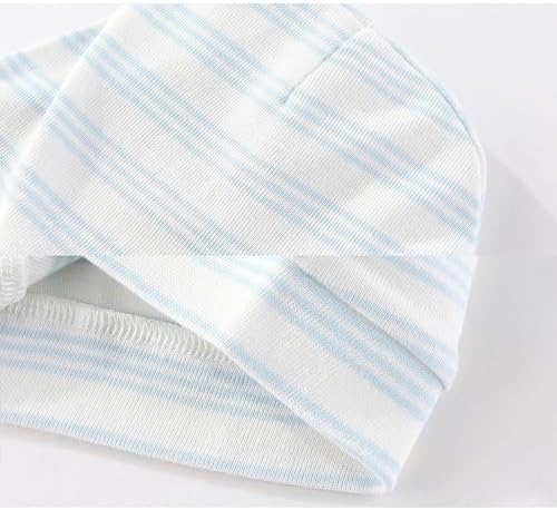 MAMIMAKA Newborn Baby Boy Girl Caps Mittens Socks Set Cotton Baby Essentials Accessories (Hats+Gloves+Socks) - Image 4