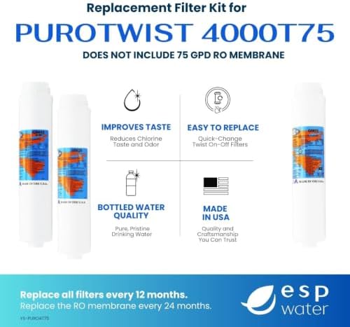 Purotwist 4000 Replacement Filter Set without RO Membrane - Image 2
