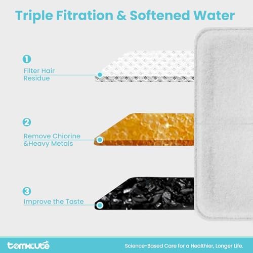Tomxcute Official Glass Cat Water Fountain Replacement Filters-10+2 Pack - Image 3