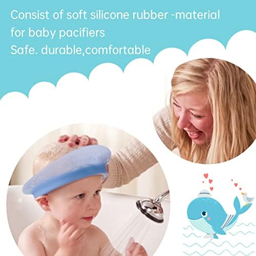 Kair Bath Visor for Babies, Silicone Air Cushioned Shower Cap for kids, Shower Water Guard for 1-9 Years Children bath and Toddler Bath (Head Circumference Greater Than 15 Inches) - Image 5
