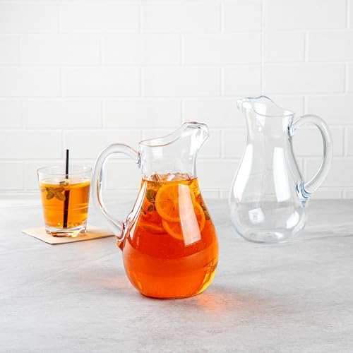 Restaurantware 57 oz Clear Polycarbonate Water Pitchers, 9 1/2 In, 6 Ct - Image 3