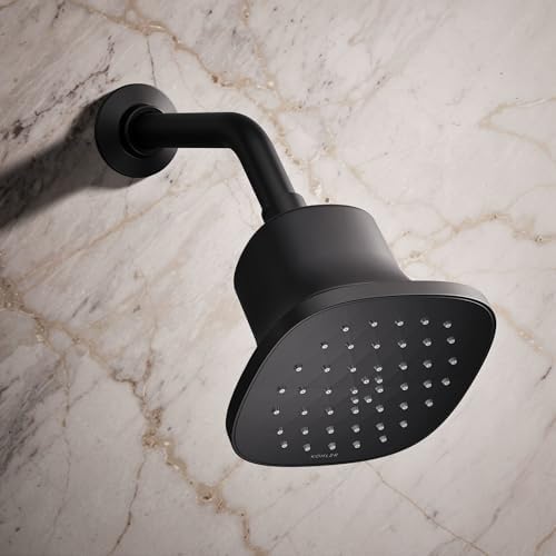 KOHLER Cinq Square Single-Function Filtered Showerhead, 2.5 GPM, Chrome - Image 3