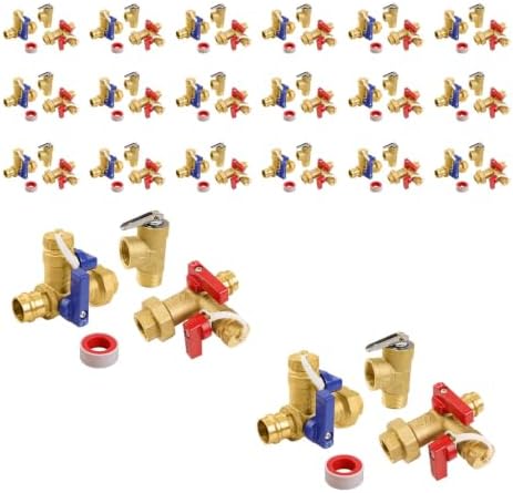 20Set GUOFIS Tankless Water Heater Service Valve Kit,FIPx Press(TOOL055-20) by GUOFIS