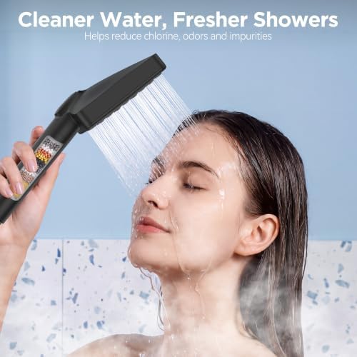MakeFit Filtered Handheld Shower Head for Hard Water, High Pressure 7 Modes - Image 7