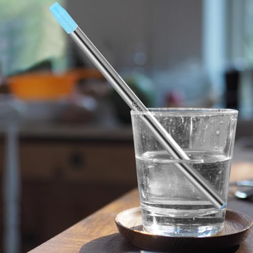 Personal Water Filter Straw, Reusable Stainless Steel Water Filter Drinking Straw Portable Outdoor Emergency Survival Gear for Hiking, Camping, Travel, Hunting & Fishing (Large) - Image 6