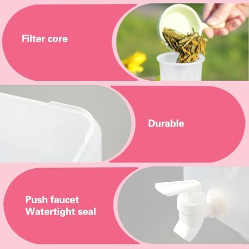 Small Drink Dispenser for Fridge 0.5 Gallon Plastic Cold Drink Jug - Image 3