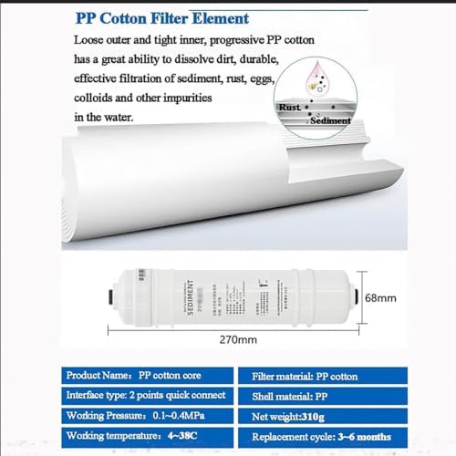 4-Stage Replacement Filter Cartridge Set Ultrafiltration Water Dispenser - Image 3