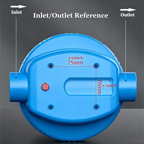10×4.5'' Whole House Water Filtration System, Water Filter Bottle, Install Kit & Accessories Included, Filter Not Included, Replace Filter(Blue) - Image 5