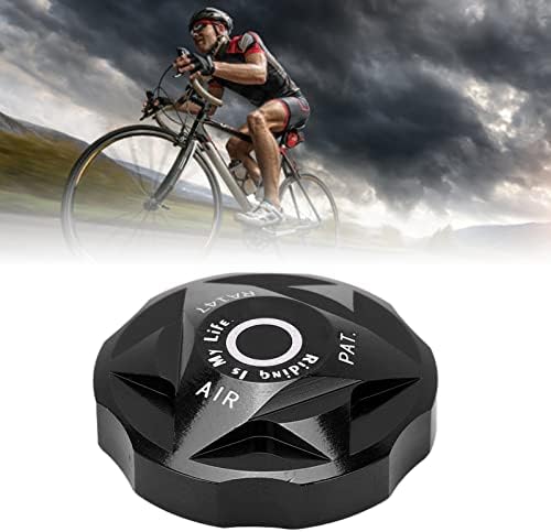 ANGGREK Bike Fork Cap,Air,Front Fork Air Chamber Cover Bicycle Suspension Fork Air Gas Valve Cap Aluminium Alloy for Mountain Bike - Image 2