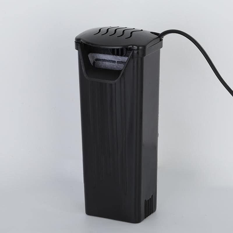 Aquarium Filter Fish Tank Filter for Turtle Tanks, Reptiles, Amphibians, Frog, Cichlids, Newt or Fish Tank Waterfall Flow Water Clean Pump (Black Filter) by FRIRODSAYAquariumProducts