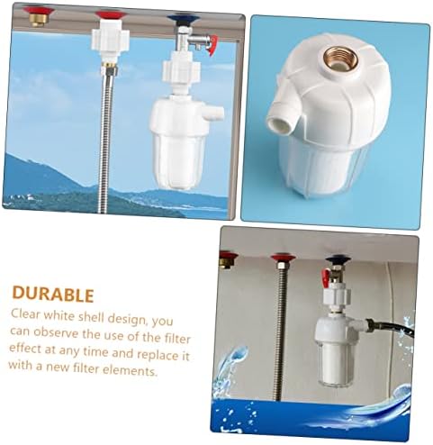 Water Heater Prefilter, White ABS PP Cotton Household Tap Filter - Image 2