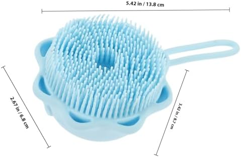 2pcs Silicone Bathing Brush with Soap Dispenser for Baby Bath Massage - Image 2