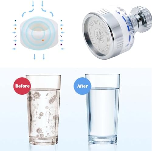 10 Pcs Sink Water Faucet Filter Cartridge Replacements, Sink Water Filter Faucet Water Filter, Removes Chlorine Fluoride Heavy Metals,Soften Hard Water - Image 2